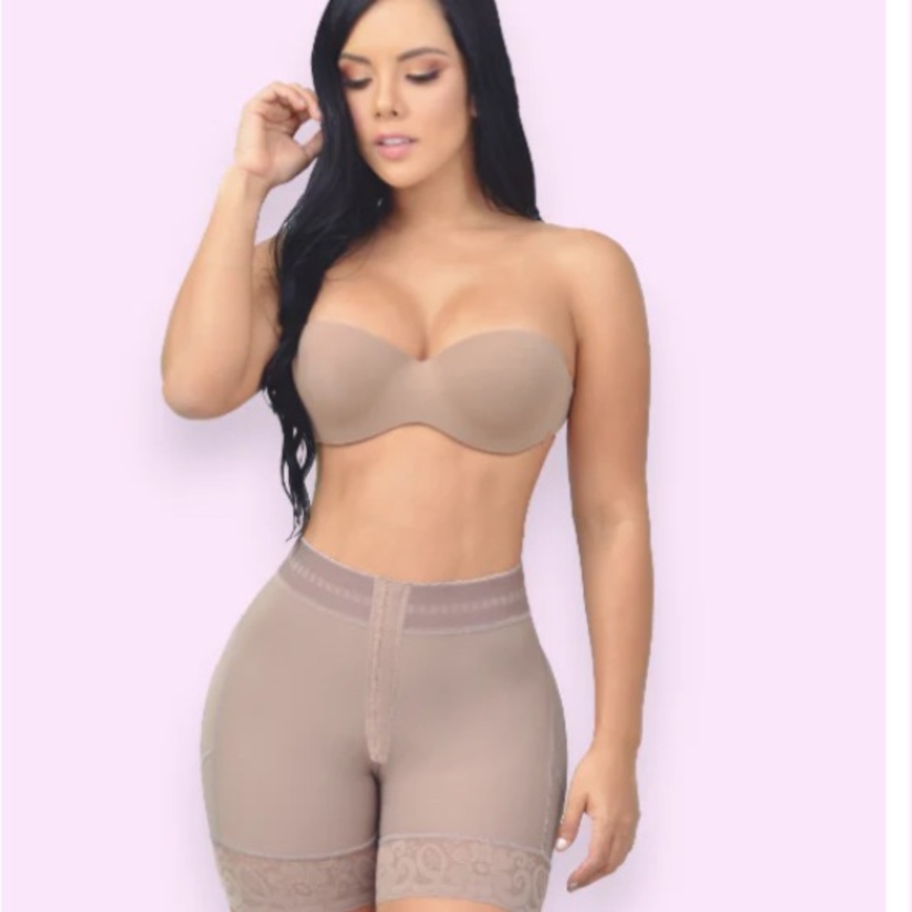 colombian Beige Shapewear Shorts